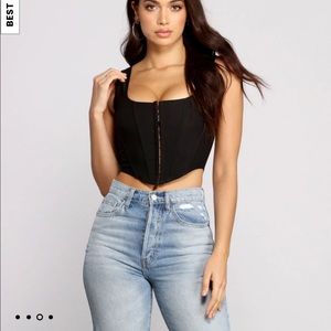 COPY - Black Corset Tank